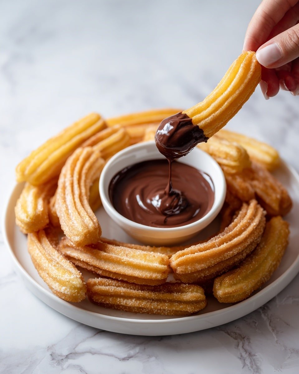 Easy Cinnamon Sugar Churros Recipe for Perfectly Crispy Treats Recipe - Recipe Image — Easy Cinnamon Sugar Churros, crispy churros recipe, homemade churros with cinnamon sugar, how to make churros, quick churros treat