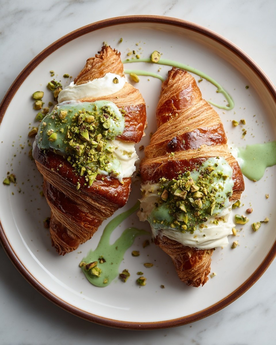 Easy Pistachio Croissants Recipe - Recipe Image — Easy Pistachio Croissants, pistachio croissants recipe, flaky croissant filling, nutty breakfast pastries, simple brunch ideas