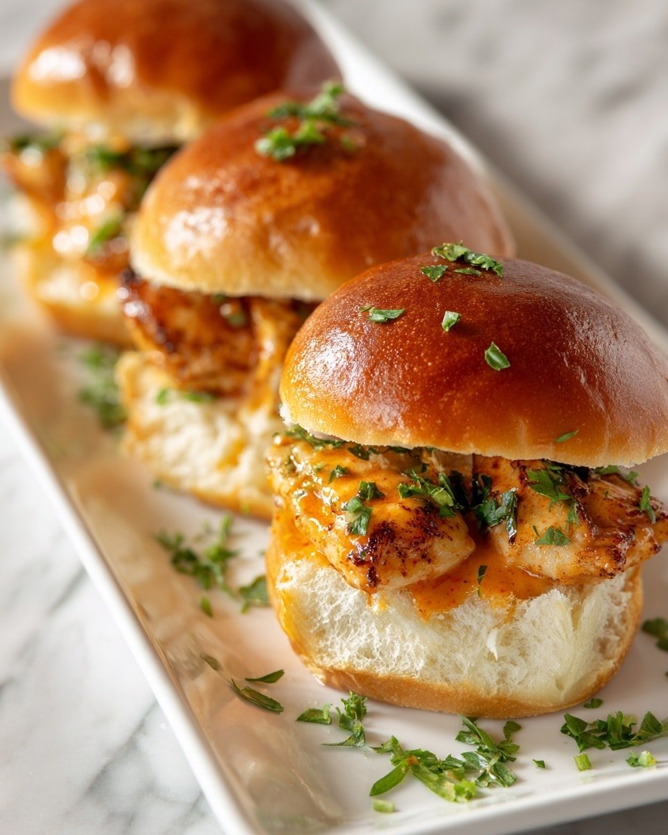 Mini Chicken Sliders Recipe - Recipe Image — Mini Chicken Sliders, chicken slider recipes, easy chicken sliders, quick party snacks, flavorful chicken sandwiches