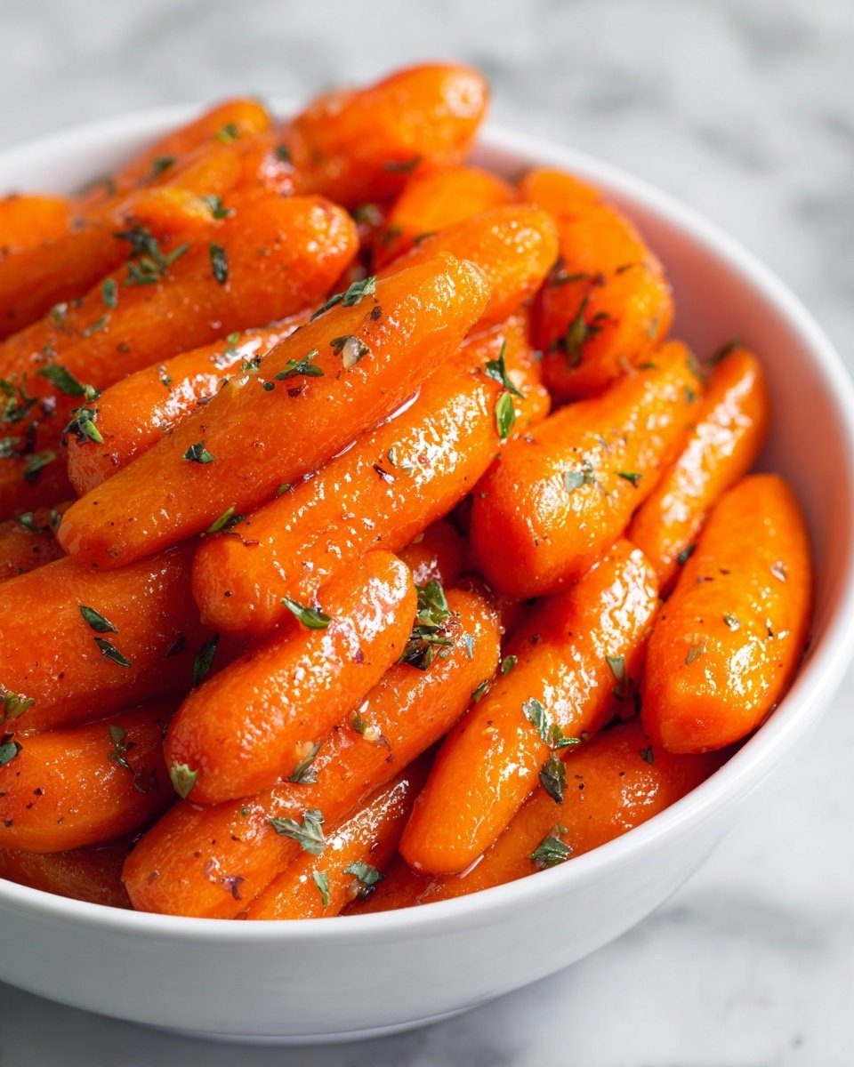 Garlic Butter Roasted Carrots Recipe - Recipe Image — Garlic Butter Roasted Carrots, roasted carrot side dish, easy vegetable recipes, healthy carrot recipes, flavorful roasted vegetables