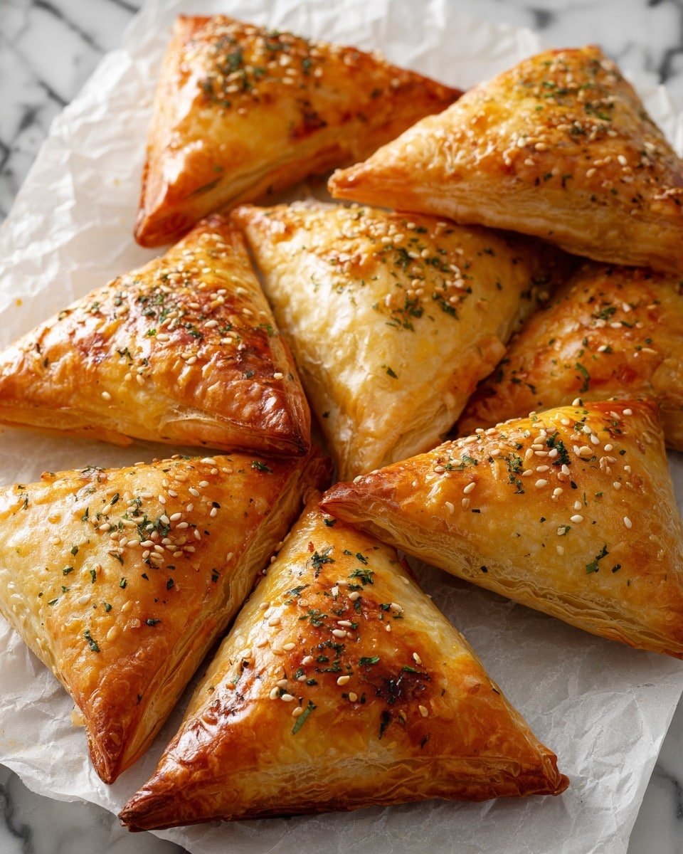 Moroccan Spiced Chicken Briouats Recipe - Recipe Image — Moroccan Spiced Chicken Briouats, Moroccan Chicken Pastries, Spiced Moroccan Appetizers, Middle Eastern Chicken Snacks, Flaky Chicken Briouats