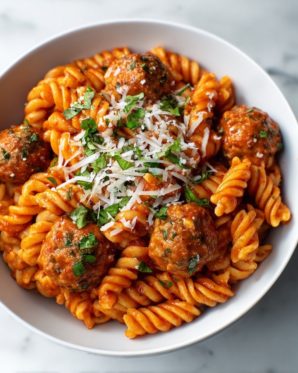 Easy Pasta with Turkey Meatballs Recipe - Recipe Image — Easy Pasta with Turkey Meatballs, Turkey Meatballs and Pasta, Homemade Turkey Meatballs Recipe, Quick and Easy Pasta Dinner, Cozy Weeknight Meal