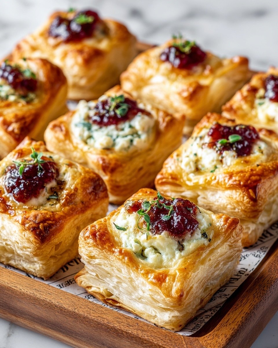 Jalapeño and Cranberry Cream Cheese Bites Recipe - Recipe Image — Jalapeño and Cranberry Cream Cheese Bites, festive appetizer recipes, easy holiday party snacks, spicy sweet appetizer ideas, creamy savory bites