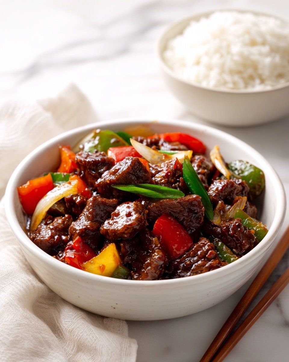 Black Pepper Beef Recipe - Recipe Image — Black Pepper Beef, beef stir-fry recipes, quick beef dinner, Asian beef dishes, pepper beef recipe