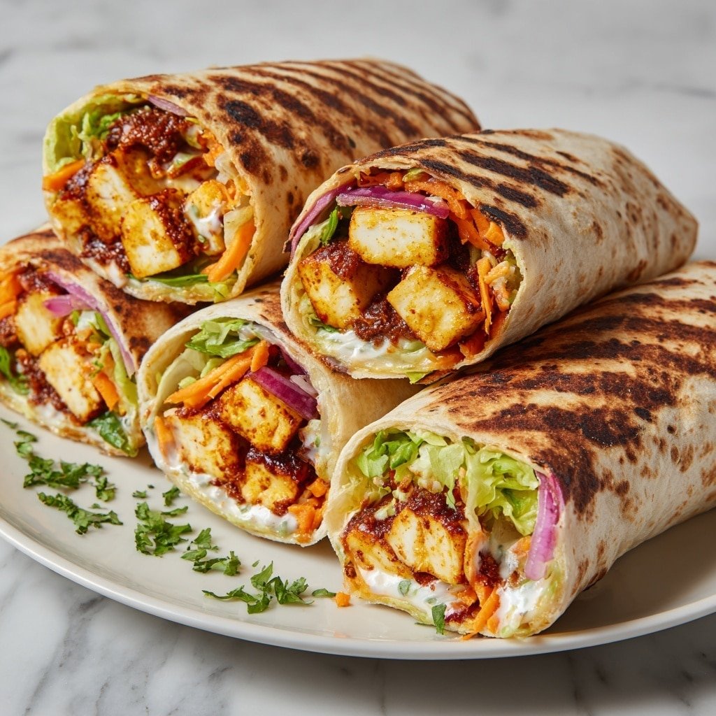 Sweet Chili Halloumi Wraps Recipe - Featured Image