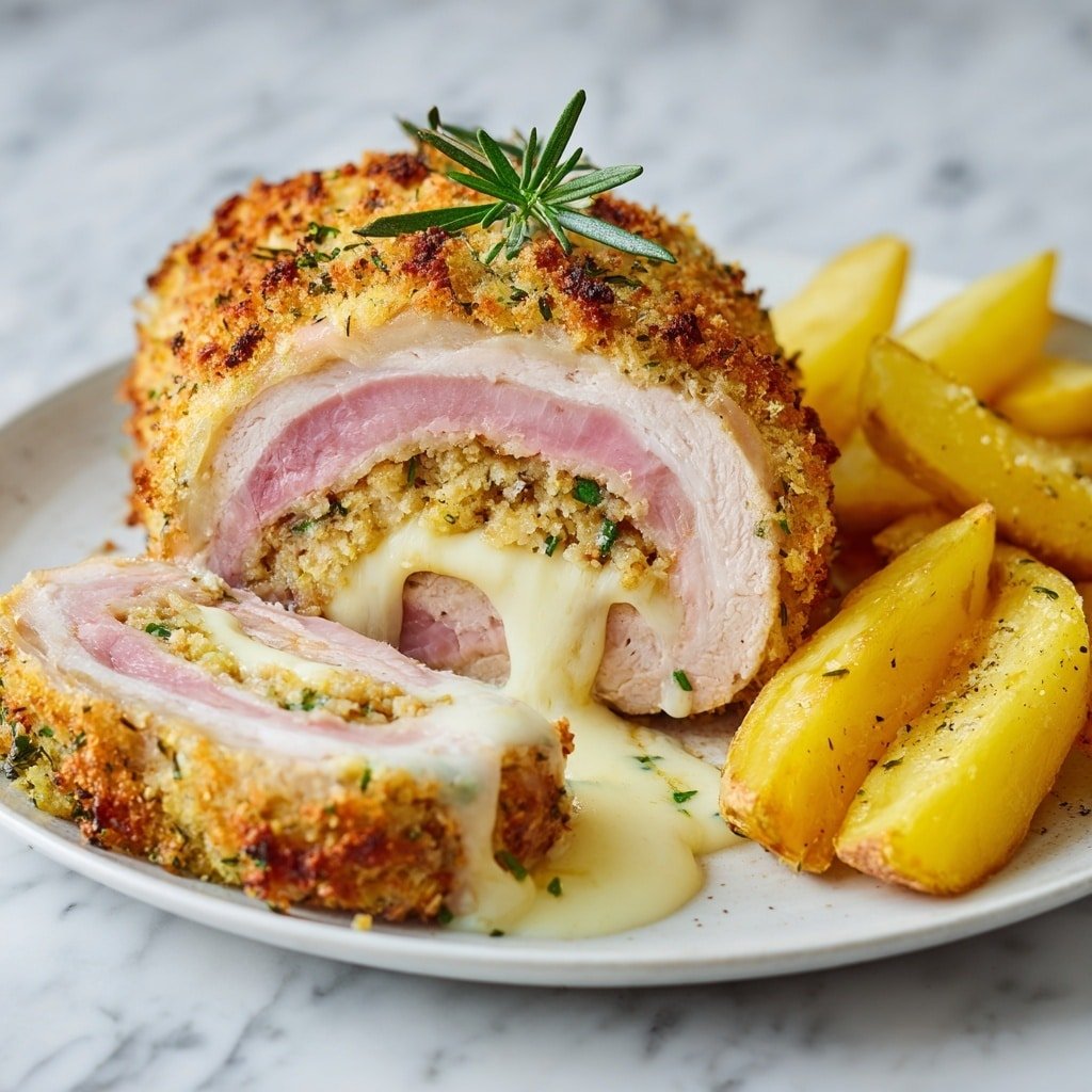 Chicken Cordon Bleu Meatloaf Recipe - Featured Image