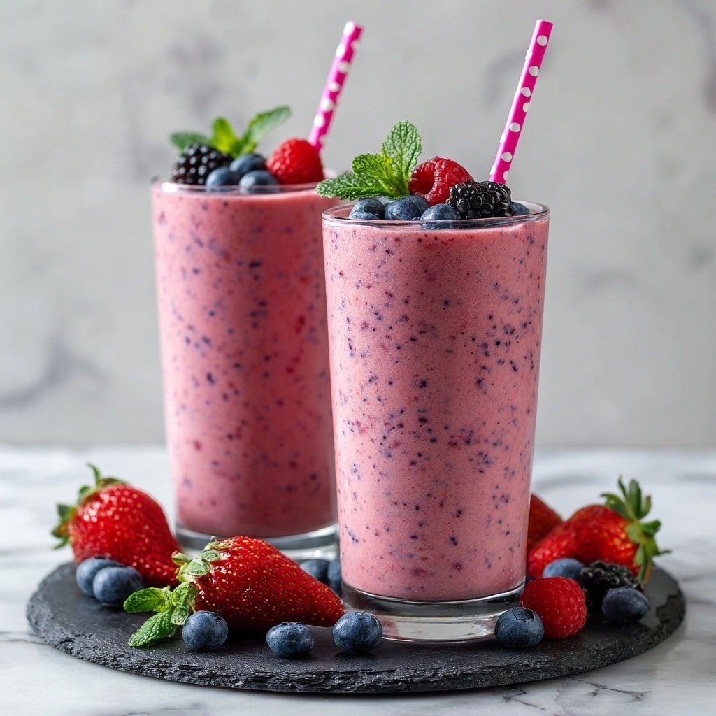Mixed Berry Smoothie Recipe - Featured Image
