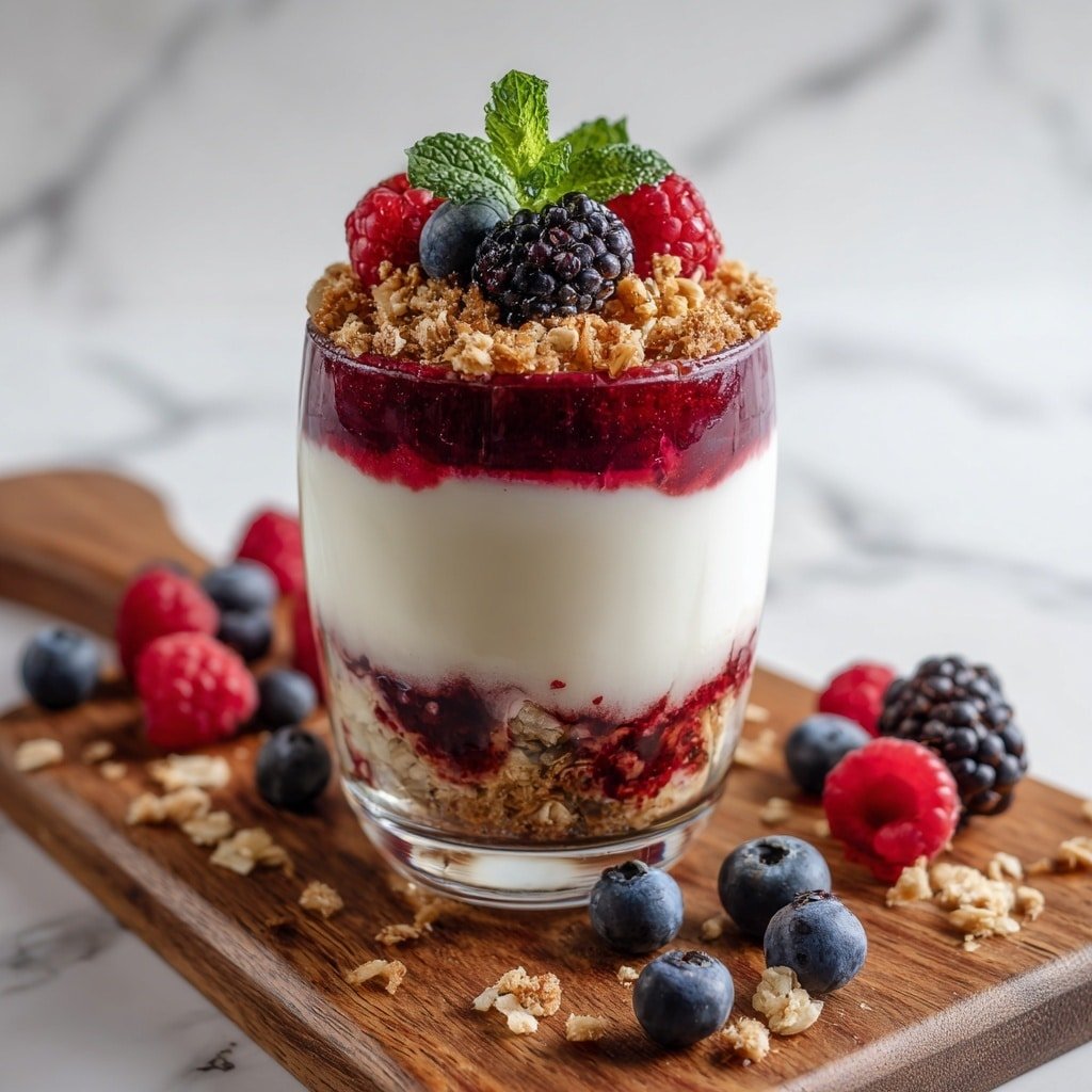 Healthy Greek Yogurt Berry Parfait Recipe - Featured Image