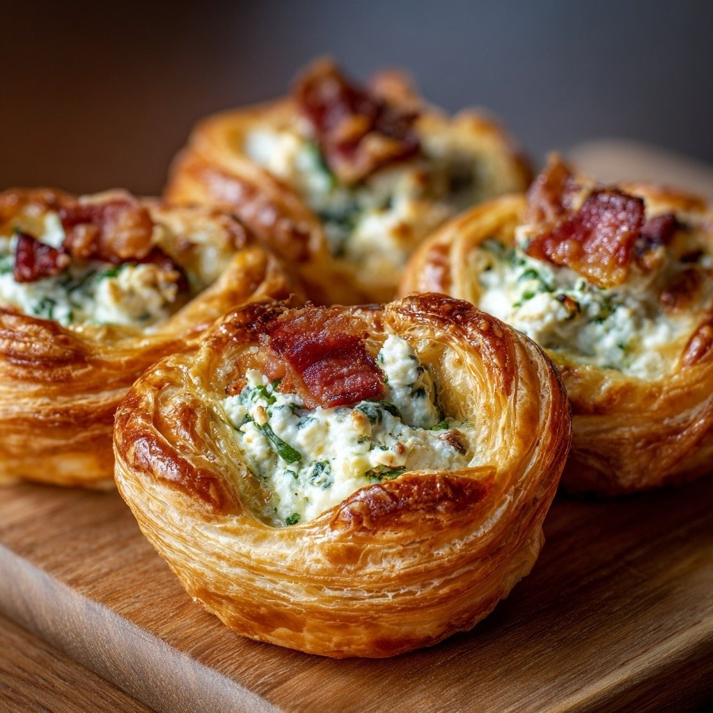 Bacon & Cheese Puff Pastry Twists Recipe - Featured Image