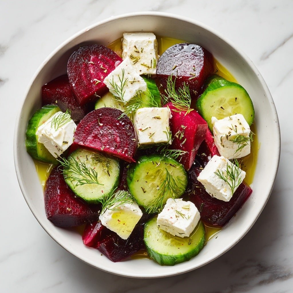 Beet Salad with Feta and Dill Recipe - Featured Image